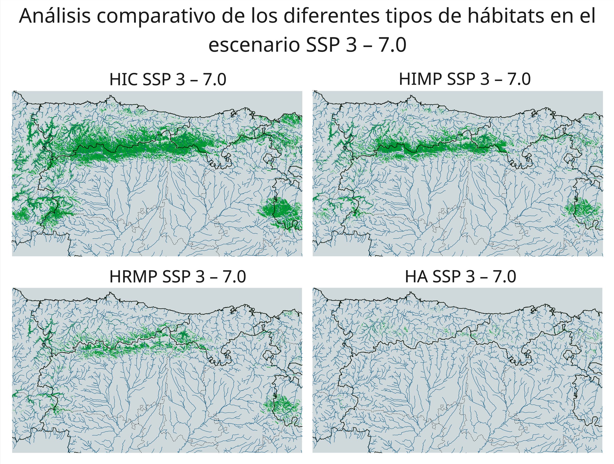 Tipos de hábitat eco-funcional SSP3-7.0